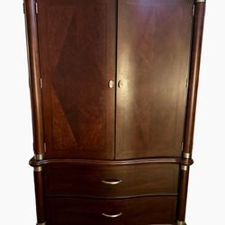 Brown Wood Armoire