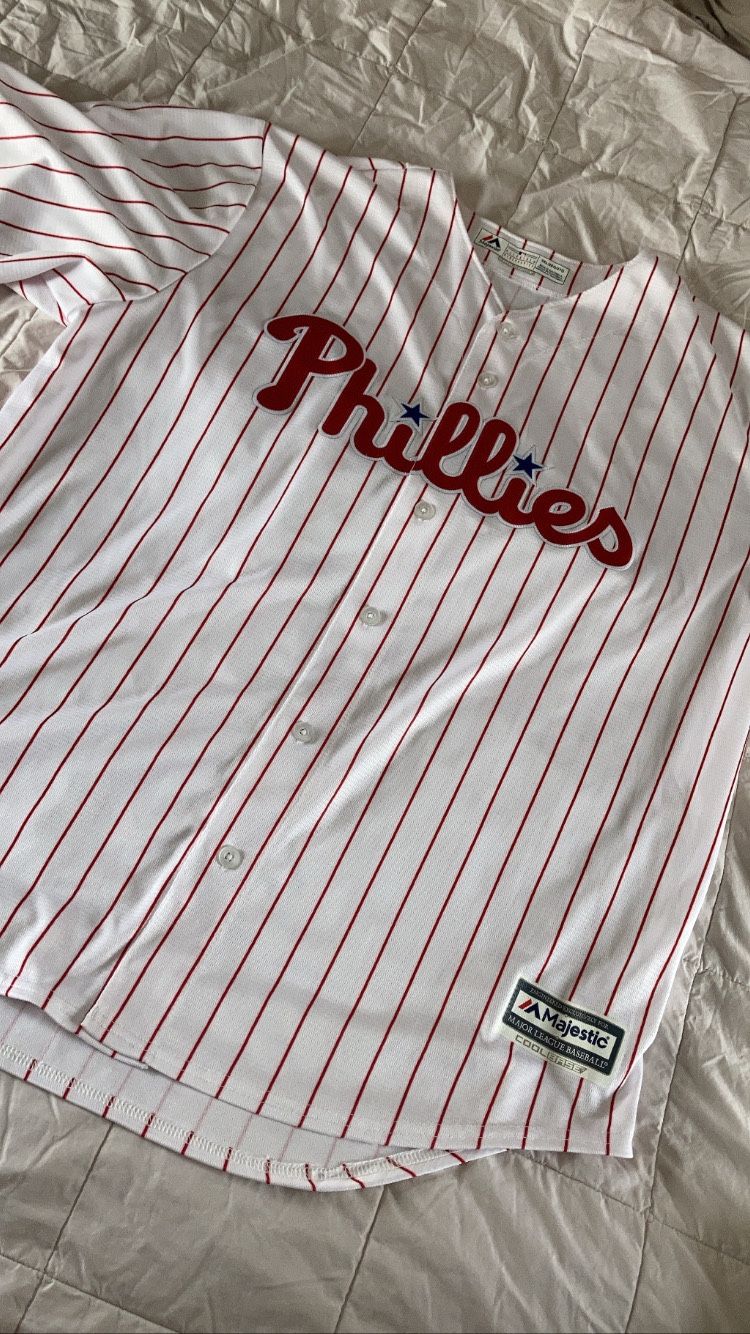 Majestic throwback Philadelphia Phillies jersey fully stitched Gameday jersey