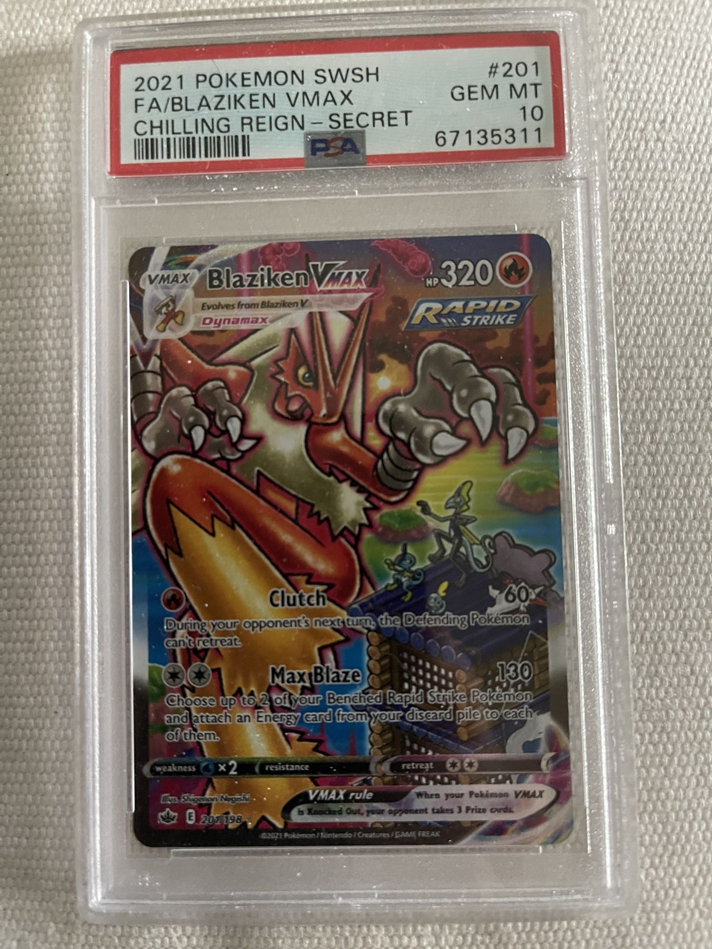 Blaziken vmax Alt Art Psa 10
