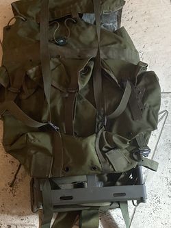 Vintage Vietnam era military GI Alice pack rucksack backpack camping hiking strength training