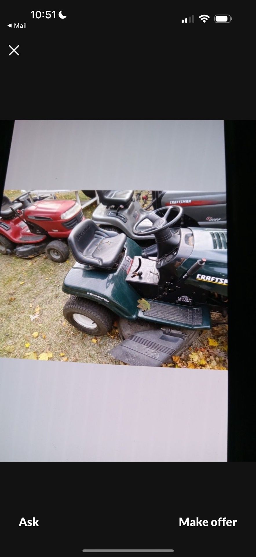3 Working Mowers Left. 650 Any. — End Of Season Sale— all 1700$ By Friday Deal