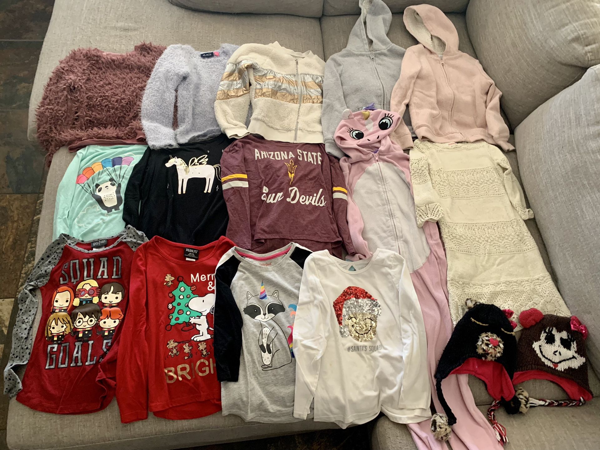 Large Lot of Girls Size 7/8 Fall/winter Clothes