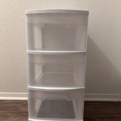 Plastic 3 Drawers Organizer 