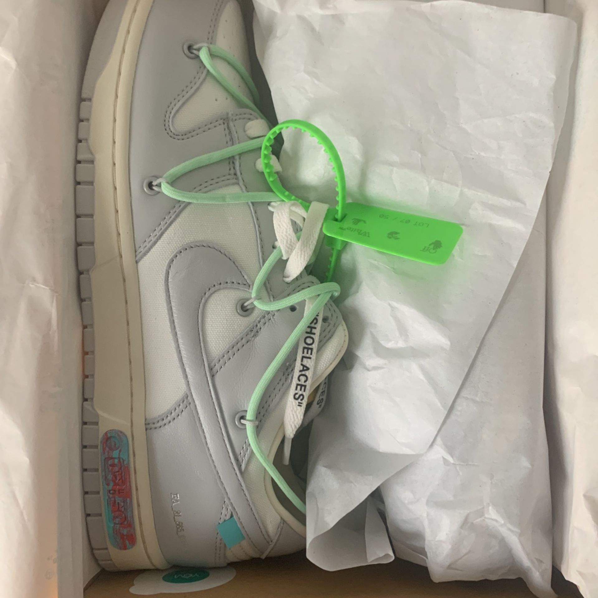 Nike Off White Dunk Low Size 12 DS (lot 7)