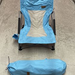 2 Blue Beach Chairs