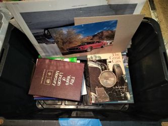 Mystery Car Themed Book And Picture Lot