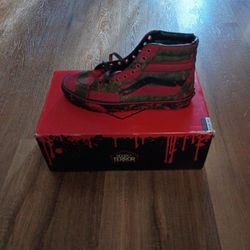 Vans Freddy Krueger House Of Terror Sk8-Hi Size 10 