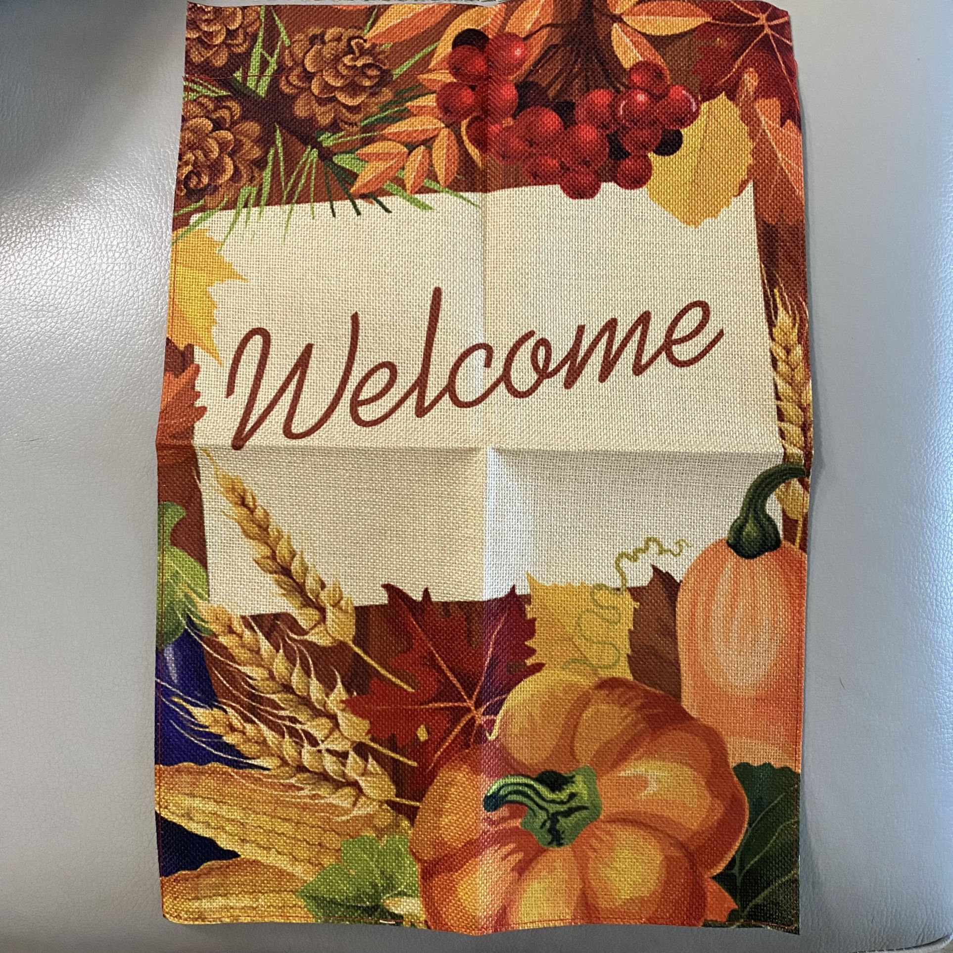 Fall Welcome yard flag banner