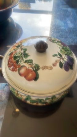 Vitroceramic pot, pan and bowls