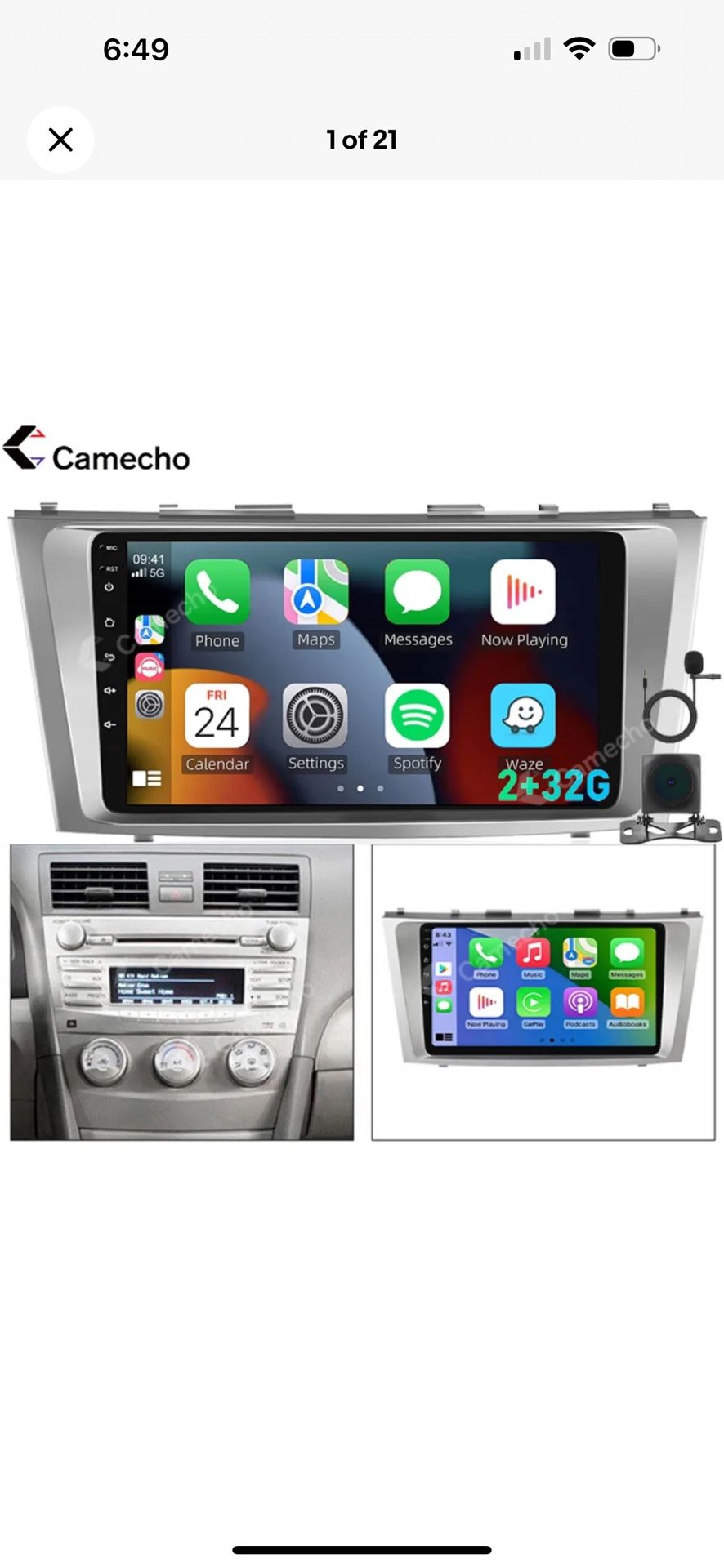 9 Inch Suzuki / Camry 9” Q3243kt Car Navigation System/waterproof Night Vision 2007-2011