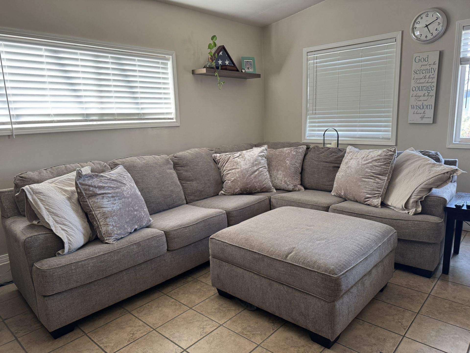 Sectional With Ottoman