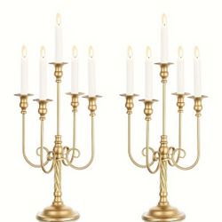 19.7in Gold Candelabra (2)