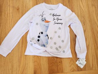 Brand New Disney Frozen Olaf Girls Size 10 -12 Sweatshirt For Sale 