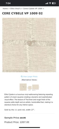 Elitis Cere Cybele VP 1009 02 Vinyl Wallcovering
