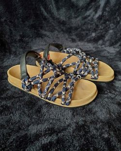 Zara Rope Footbed Sandals size 8.5