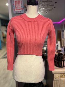 Zara ribbed knit cropped sweater
