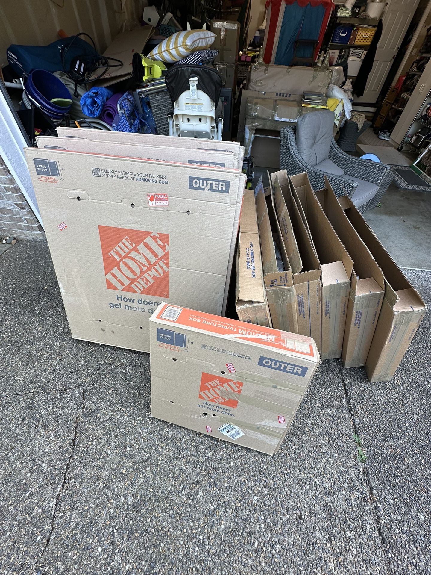 Moving Boxes - Artwork/tv/mirrors