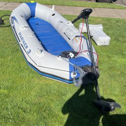 Mariner 3 Boat With Motor 