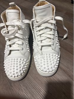 Men’s Christian Louboutin spiked high top sneaker / trainer size 40