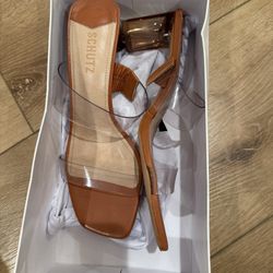 Schutz Sandal Heels Women Size 8.5 