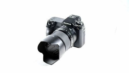 Fujifilm GFX100s medium format mirrorless camera with 45mm 2.8 lens
