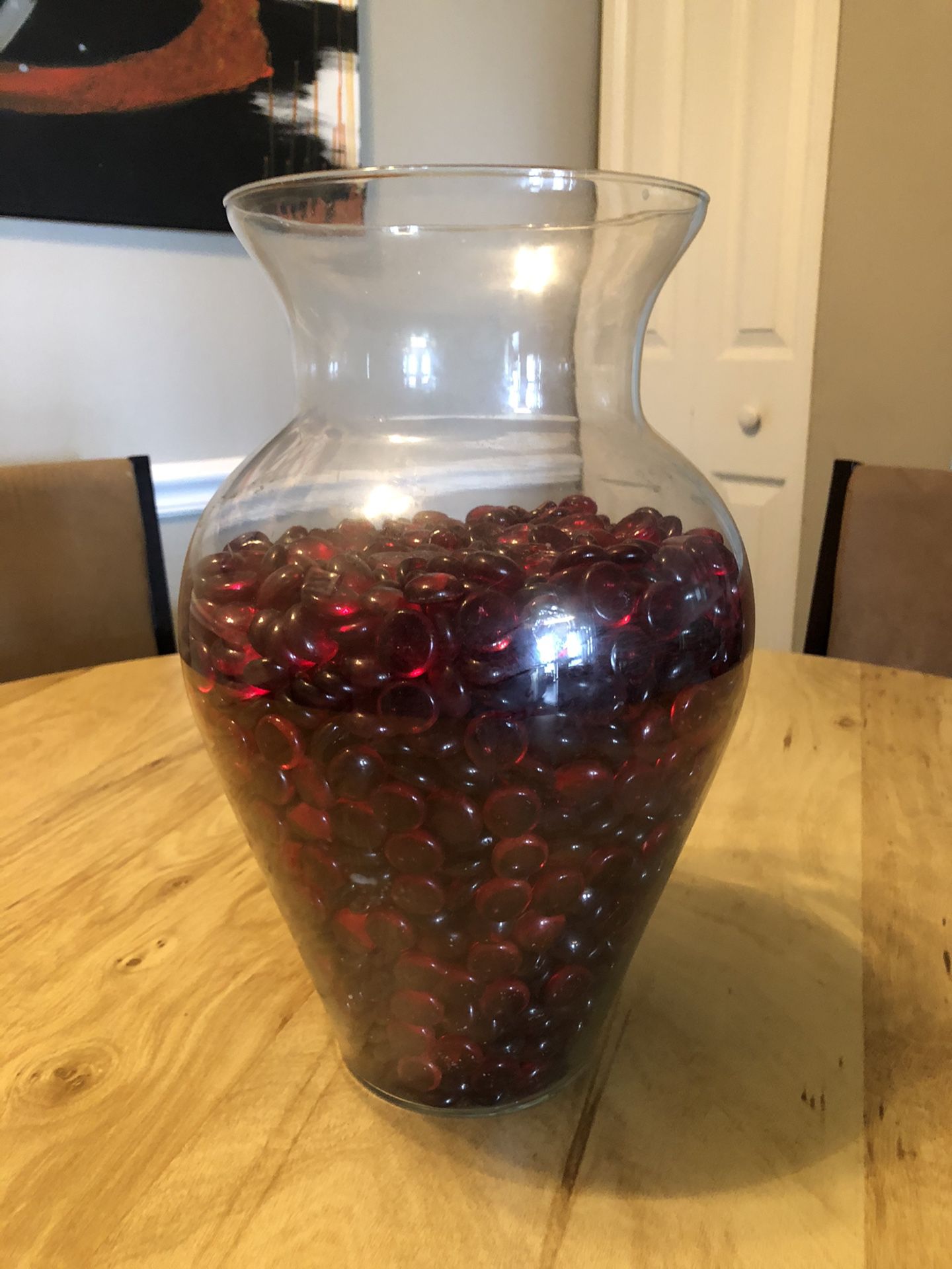 Large Vase and Marbles