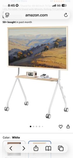 flat screen tv cart for sizing 49/80” up to 110 lb