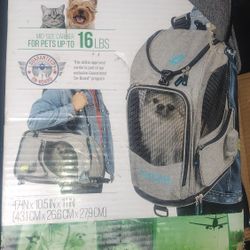 Sherpa 2-in-1 Backpack Travel Pet Carrier, Gray, Medium