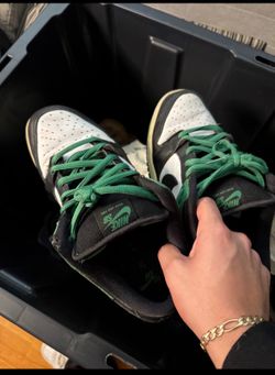 Green Nike SB dunks