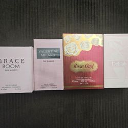 4 New Women's Perfume Lot 100ml