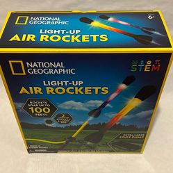 NATIONAL GEOGRAPHIC Light Up Air Rocket Toy