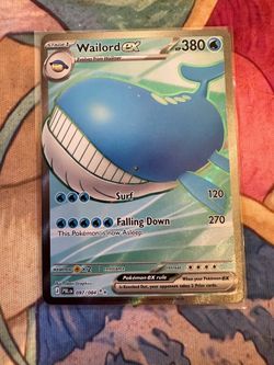 Wailord EX Pokemon Pitch Black