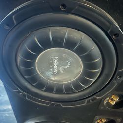Harmony audio speakers with box .