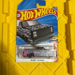 ‘83 Chevy Silverado Black widow Hotwheel