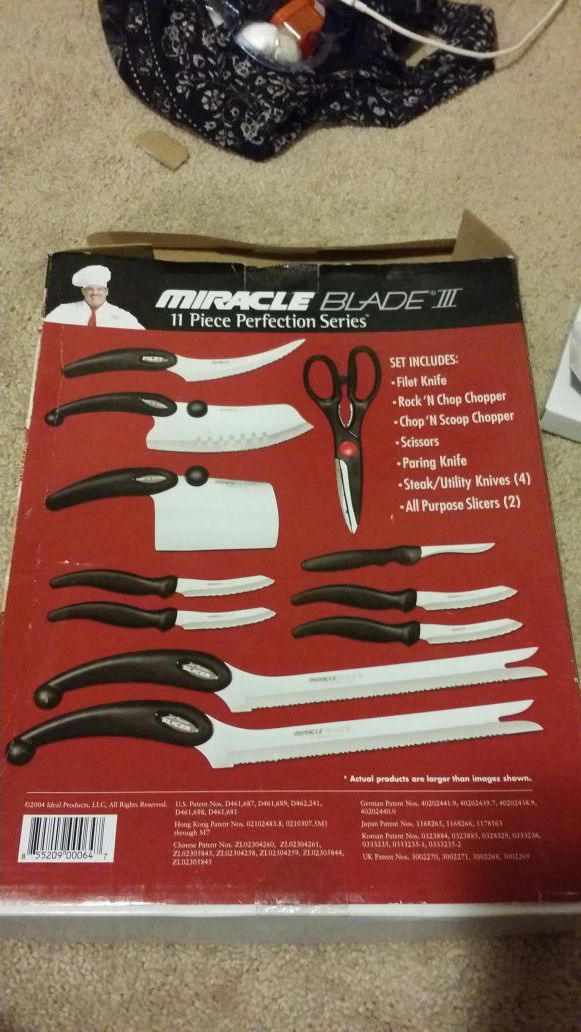 Miracle Blade III Perfection Series Knife Set 11 Piece Box 