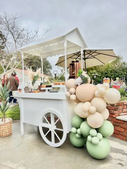 Dessert cart, Candy cart, flower cart