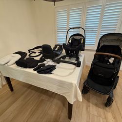 Nuna Demi Grow Travel System (Single-Double Stroller + Pipa Lite RX car seat)