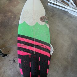 Chuck Dent 6’3”  Tri Fin Surfboard 
