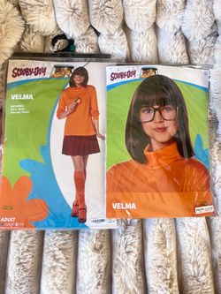 Scooby-Doo Velma Adult Costume and Wig Set