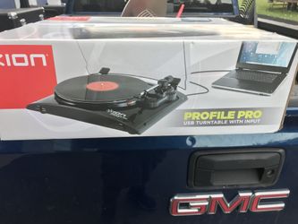 Ion profile portable turntable with usb cable $75 each or both for $125