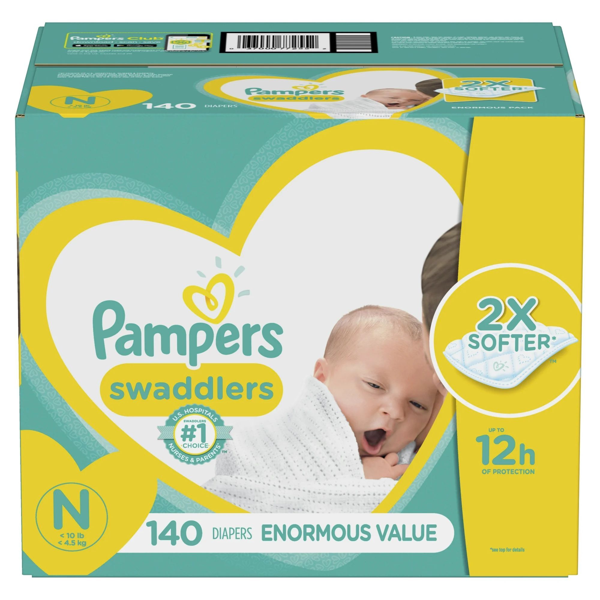 Pampers swaddlers Newborn 140 count ( 15 packs available)