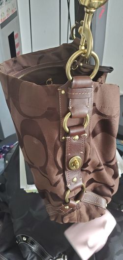 Brown signature Coach Bag