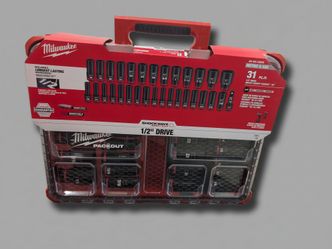 NEW Milwaukee 31pc 1/2" Impact Socket Packout