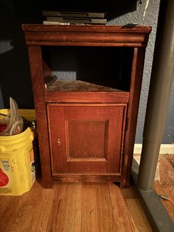 Small Real Wood Side Table 