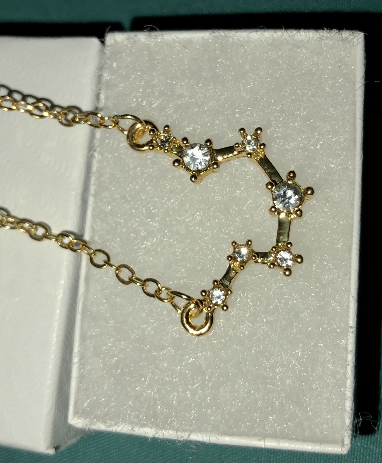 Beautiful Golden Zodiac Anklet Or Bracelet With Aquarius Constellation