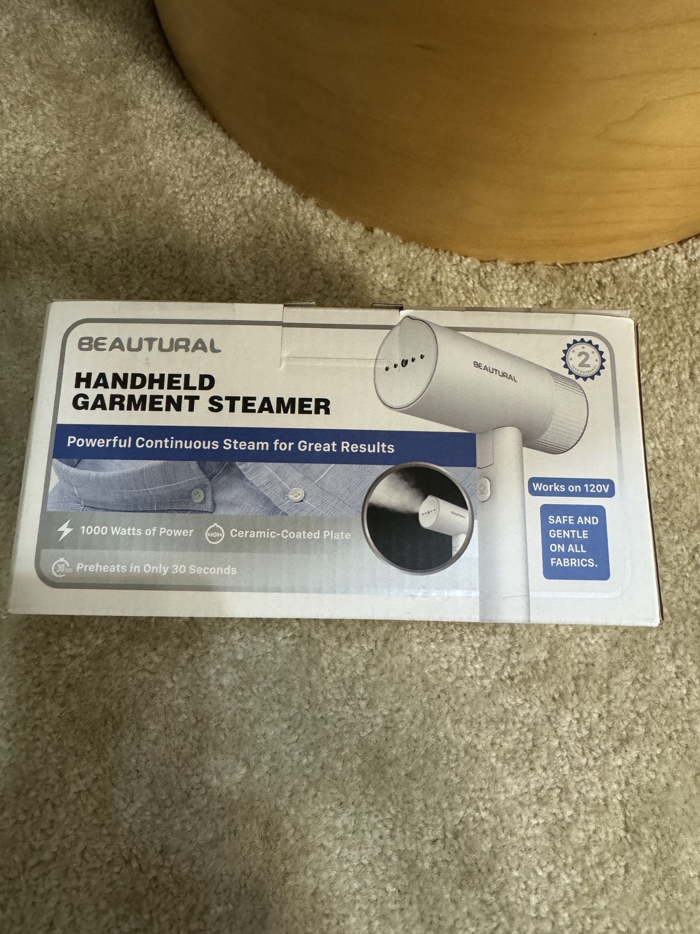 Foldable Travel Steamer Clothes Portable Garment Wrinkle Remover, Fast 30s Heat-up, Foldable and Handheld