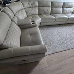 Leather Recliner Sectional (6 Pieces)