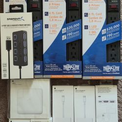 Surge Protector, USBC Charger, USBC AV Adapter