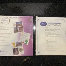 2 Sets Creative Memories 8x10 White Scrapbook Pages & Portrait Sleeves
