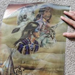 Native American Holographic Poster 